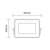 Asalite LED reflektor slim 200W 4500K (18000 lumen)