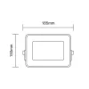 Asalite LED reflektor slim 50W 6500K (4500 lumen)