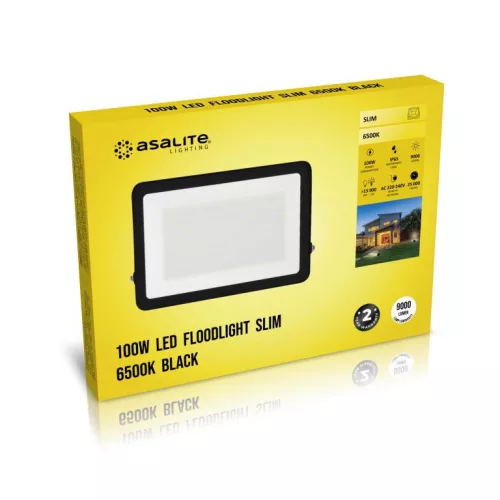 Asalite LED reflektor slim 100W 6500K (9000 lumen)
