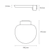 Asalite LED napelemes kültéri lámpa IP54 6W CCT (600 lumen) kerek + szenzor