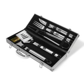 Activa rozsdamentes grillkészlet kofferben, 5 db-os