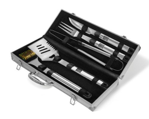 Activa rozsdamentes grillkészlet kofferben, 5 db-os