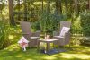 ALLIBERT VERMONT állítható polyrattan kerti fotel - cappuccino