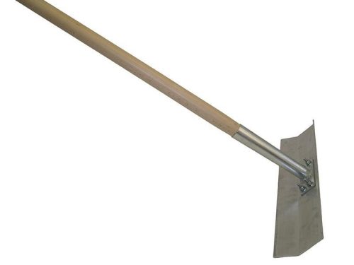 Betontrowel acél betonterítő, fa nyél