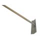 Betontrowel acél betonterítő, fa nyél