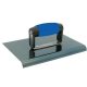 Betontrowel glettelő élekhez kék acél, 152x104mm