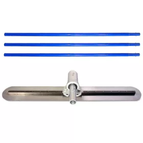 Betontrowel kézi betonlehúzólap szett, acél 150cm