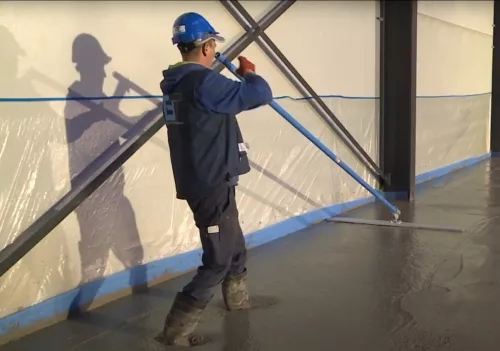 Betontrowel kézi betonlehúzólap szett, acél 150cm