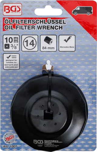 BGS olajszűrőkulcs 14 élű Ø 84 mm Mercedes-Benz