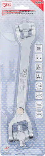 BGS speciális olajleeresztő kulcs "8-IN-1"