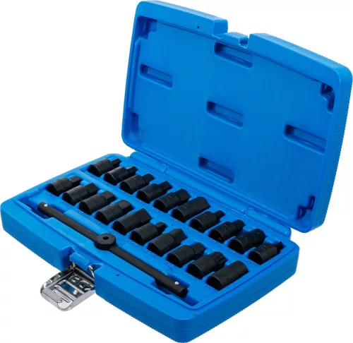 BGS speciális olajleeresztő-kulcs készlet 10 mm (3/8") 21 darabos