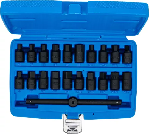 BGS speciális olajleeresztő-kulcs készlet 10 mm (3/8") 21 darabos