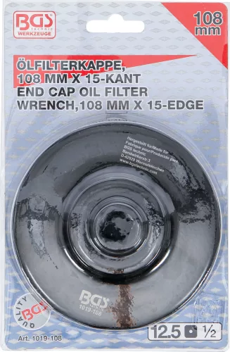 BGS olajszűrőkulcs 15 élű Ø 108 mm Iveco, Renault, Scania, Volvo