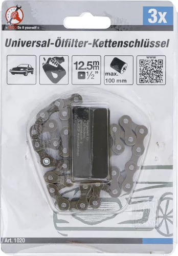 BGS univerzális láncos olajszűrő-leszedő 12,5 mm (1/2") Ø 100 mm