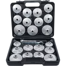 BGS olajszűrőkulcs-készlet fröccsöntött alumínium 12,5 mm (1/2") 23 darabos
