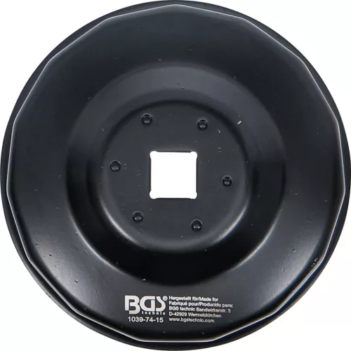 BGS olajszűrőkulcs 15 élű Ø 74 mm Audi, Chrysler, GM, Rover