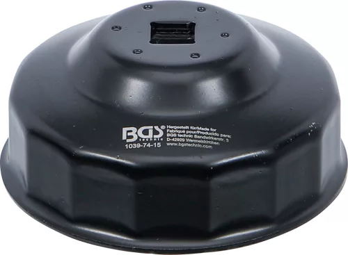 BGS olajszűrőkulcs 15 élű Ø 74 mm Audi, Chrysler, GM, Rover