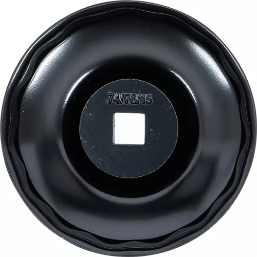 BGS olajszűrőkulcs 15 élű Ø 74 - 76 mm Audi, Ford, Mercedes-Benz, Opel, VW
