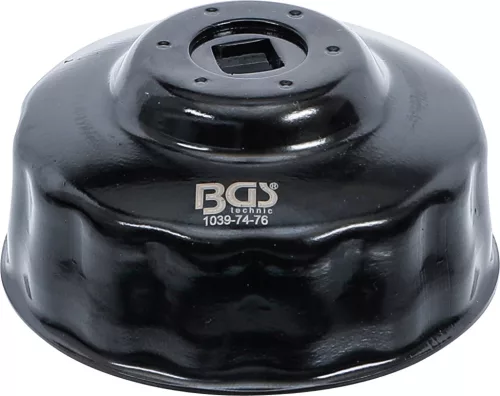 BGS olajszűrőkulcs 15 élű Ø 74 - 76 mm Audi, Ford, Mercedes-Benz, Opel, VW