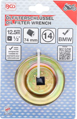 BGS olajszűrőkulcs 14 élű Ø 74 mm BMW-Motorräder