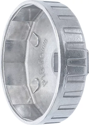 BGS olajszűrőkulcs 15 élű Ø 75 mm Chrysler, GM