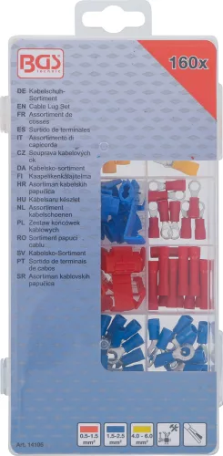 BGS kábelsaru készlet 160 darabos
