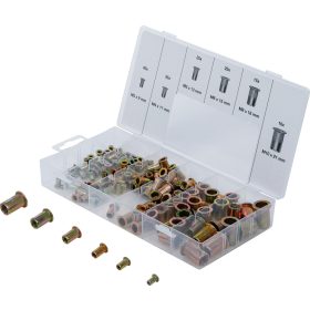 BGS szegecsanya készlet horganyzott acél 150 darabos