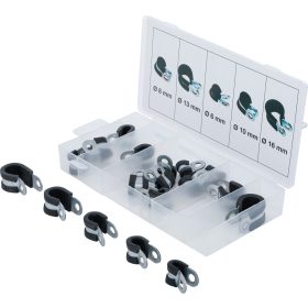 BGS gumírozott tömlőbilincs-készlet Ø 6 - 16 mm 18 darabos