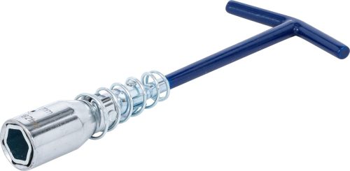 BGS gyújtógyertya-kulcs T-fogantyúval csuklósrugóval hatszögletű 16 mm / 21 mm