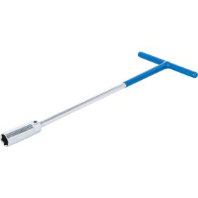 BGS gyújtógyertyakulcs T-fogantyúval, gömbcsukló 16 mm