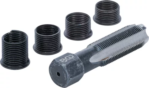 BGS javítókészlet izzítógyertya-csavarmenethez M14 x 1,25 mm 5 darabos