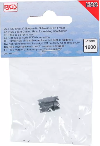BGS HSS tartalék marófej hegesztési pontmaróhoz, a BGS 1600-hez