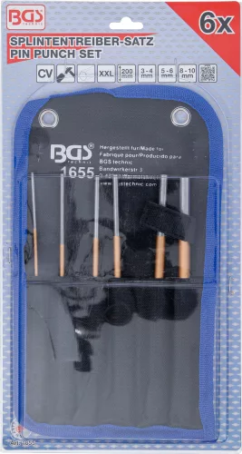 BGS sasszegkiütő készlet 200 mm 3 - 10 mm 6 darabos