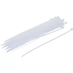 BGS kábelkötegelő-készlet fehér 4,8 x 250mm 50 darabos