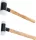 BGS műanyag kalapács készlet Hickory nyéllel visszaütésmentes Ø 30 / 45 mm 300 / 550 g 2 darabos