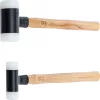 BGS műanyag kalapács készlet Hickory nyéllel visszaütésmentes Ø 30 / 45 mm 300 / 550 g 2 darabos