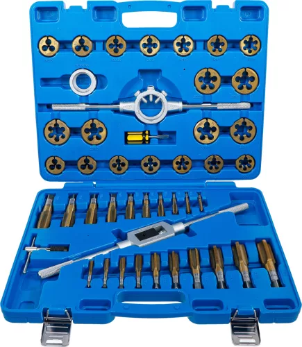 BGS menetvágó készlet Cinkbevonatú M6 - M24 45 darabos