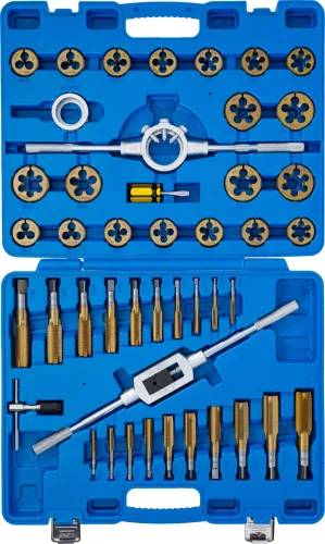 BGS menetvágó készlet Cinkbevonatú M6 - M24 45 darabos