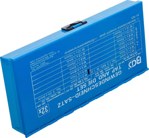 BGS menetvágó készlet M3 - M12 32 darab