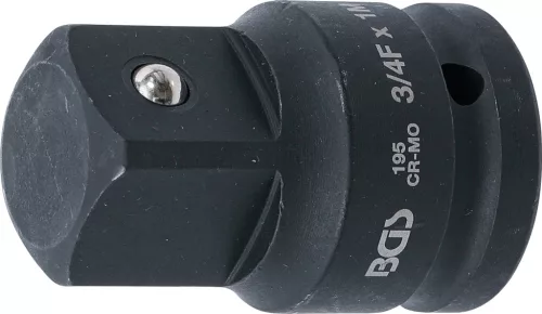 BGS levegős dugókulcs adapter 20 mm (3/4") - 25 mm (1")