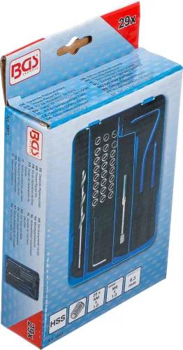 BGS menetjavítókészlet M6 x 1,0 29 darabos