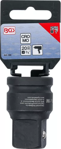 BGS levegős dugókulcs adapter 20 mm (3/4") - 25 mm (1")