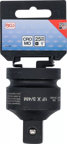 BGS levegős dugókulcs adapter 25 mm (1") - 20 mm (3/4")