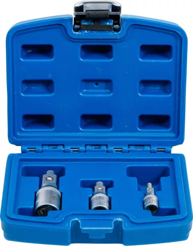 BGS hosszabbító készlet mágneses tartóval 6,3 mm (1/4") / 10 mm (3/8") / 12,5 mm (1/2") 3 darabos