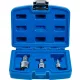 BGS hosszabbító készlet mágneses tartóval 6,3 mm (1/4") / 10 mm (3/8") / 12,5 mm (1/2") 3 darabos
