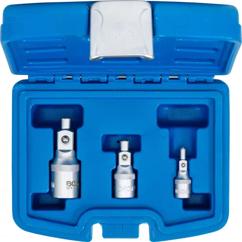 BGS hosszabbító készlet mágneses tartóval 6,3 mm (1/4") / 10 mm (3/8") / 12,5 mm (1/2") 3 darabos