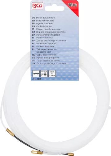 BGS perlon behúzókábel 15 m x 3 mm