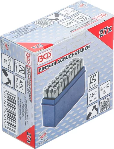 BGS betűbeütő 3 mm