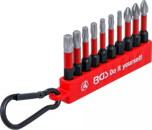 BGS torziós behajtófej készlet külső hatszögletű behajtófej 6,3 mm (1/4") 10 darabos