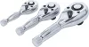 BGS miniatűr racsnis készlet 6,3 mm (1/4") / 10 mm (3/8") / 12,5 mm (1/2") 3 darabos